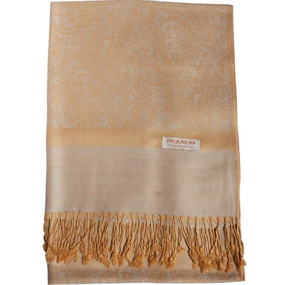 Paisley Scarf Shawl Jacquard Wrap Stole Two Tones Vintage Soft Lightweight🫵 - Picture 5 of 8